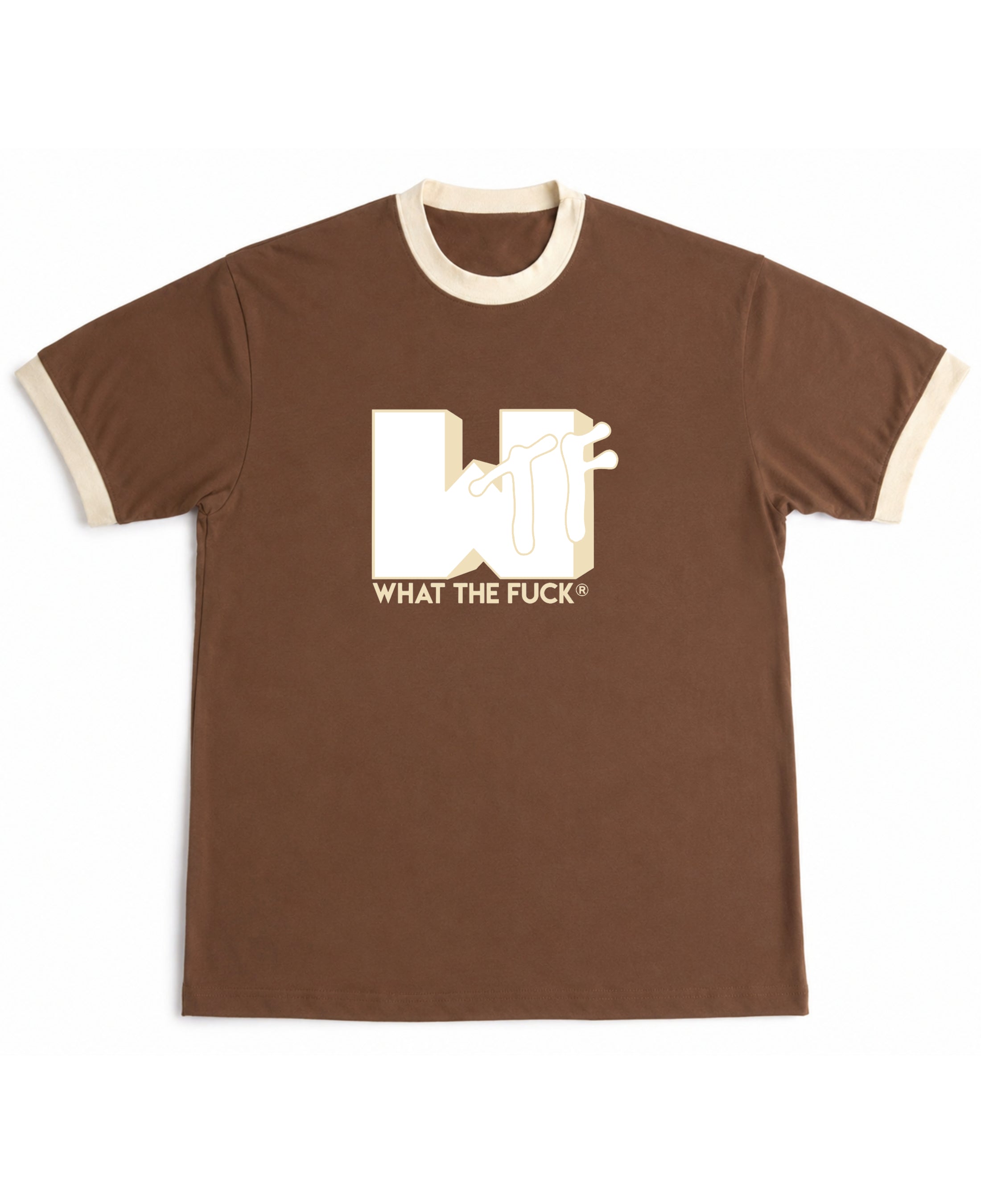 Mousse & Cream Ringer tee Front Design