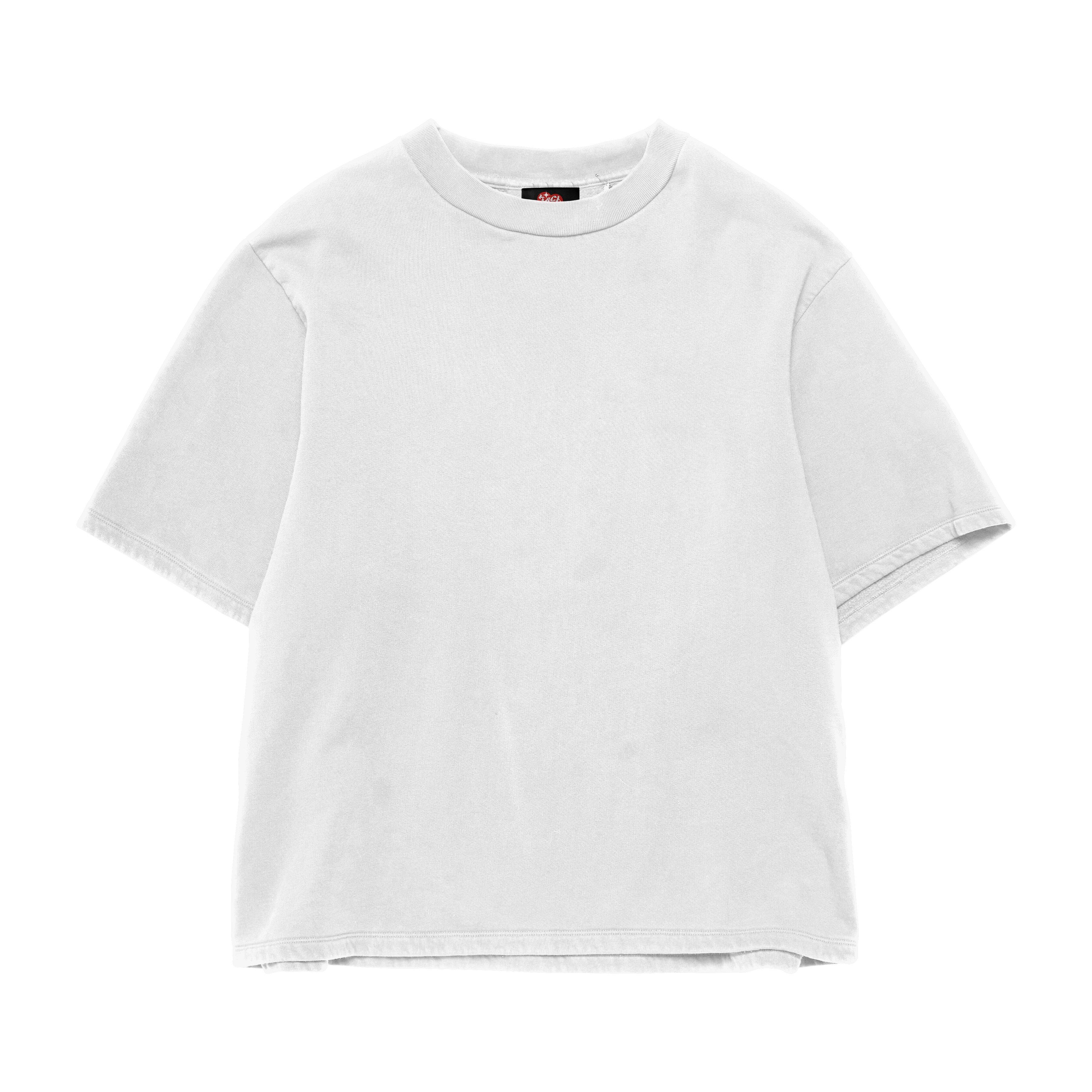 WHITE OVERSIZED ASH TEE