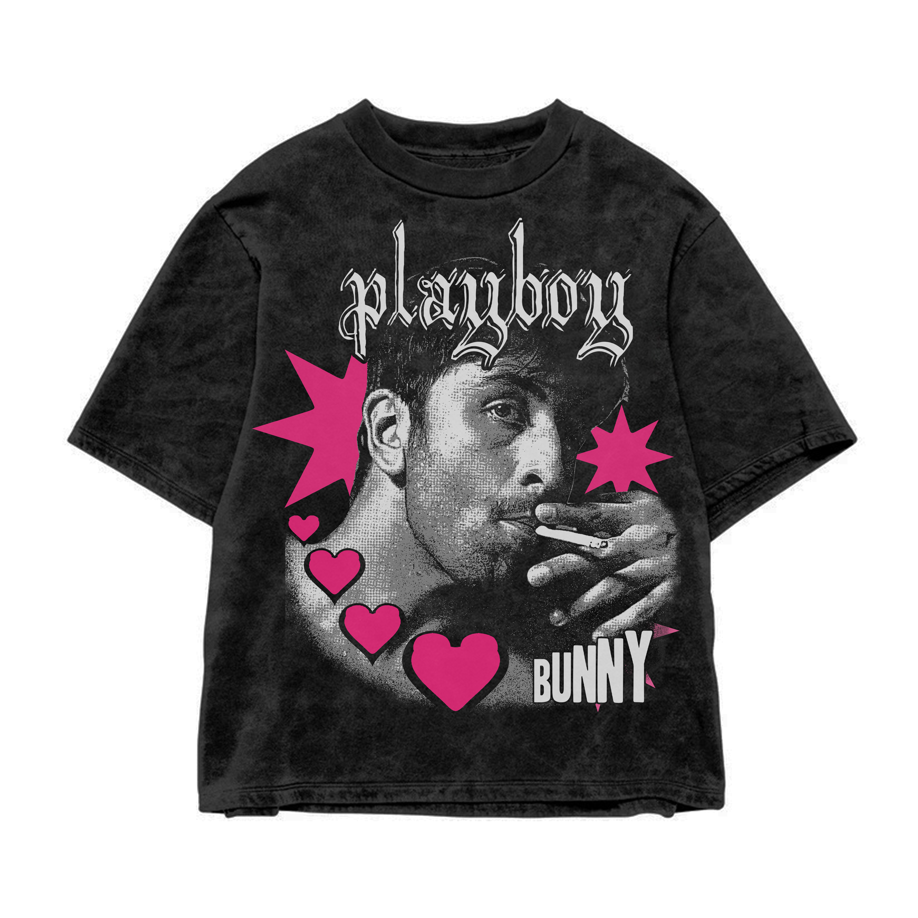 PLAYBOY ACID WASHED TEE