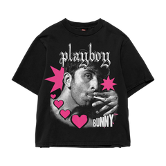 PLAYBOY BLACK OVERSIZED TEE