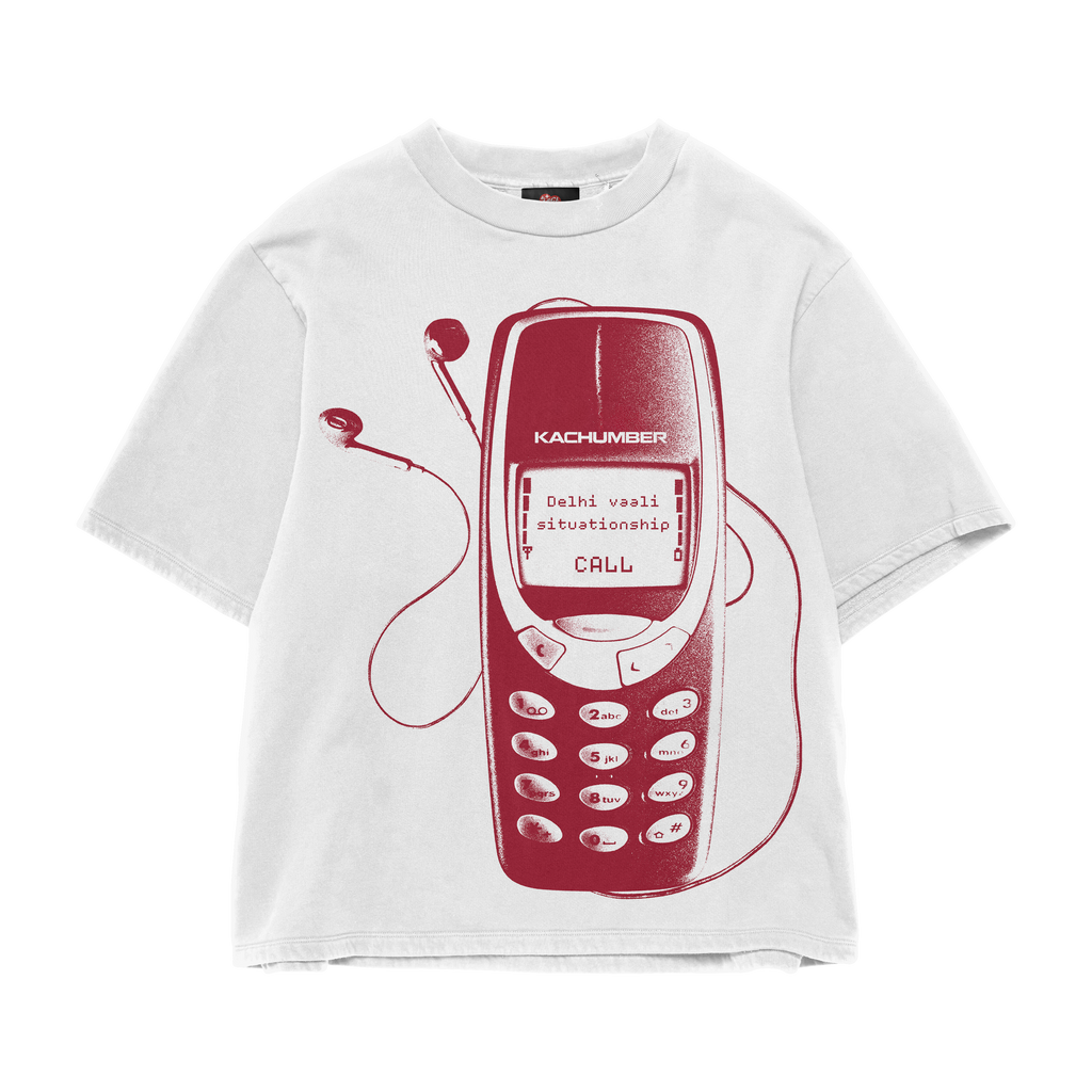 DELHI WALI WHITE OVERSIZED TEE