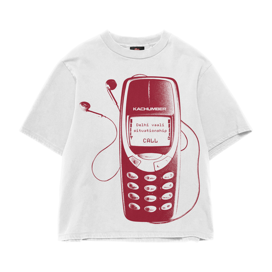 DELHI WALI WHITE OVERSIZED TEE