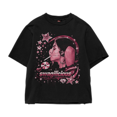 SWAGILICIOUS OVERSIZED BLACK TEE