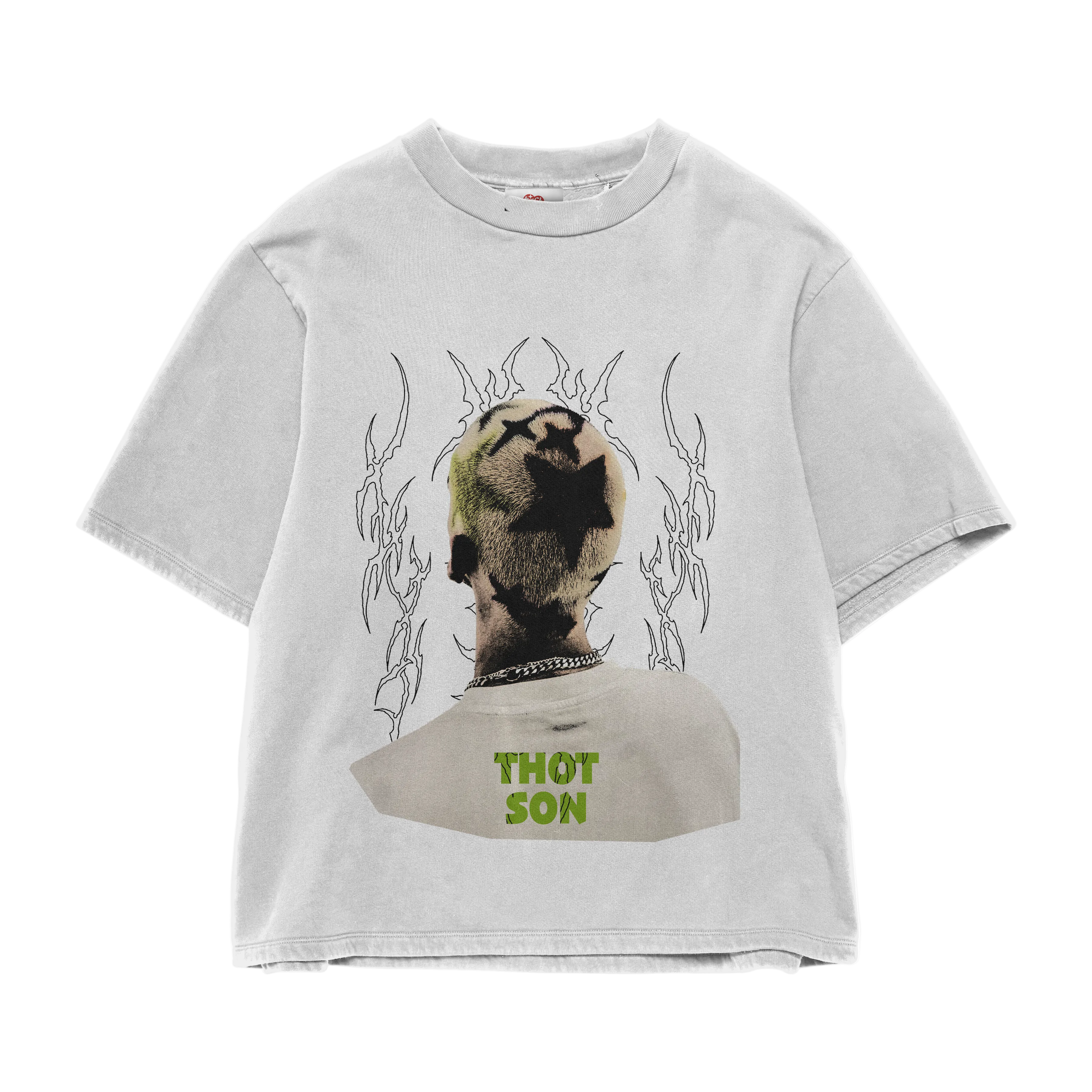 THOT SON WHITE OVERSIZED TEE