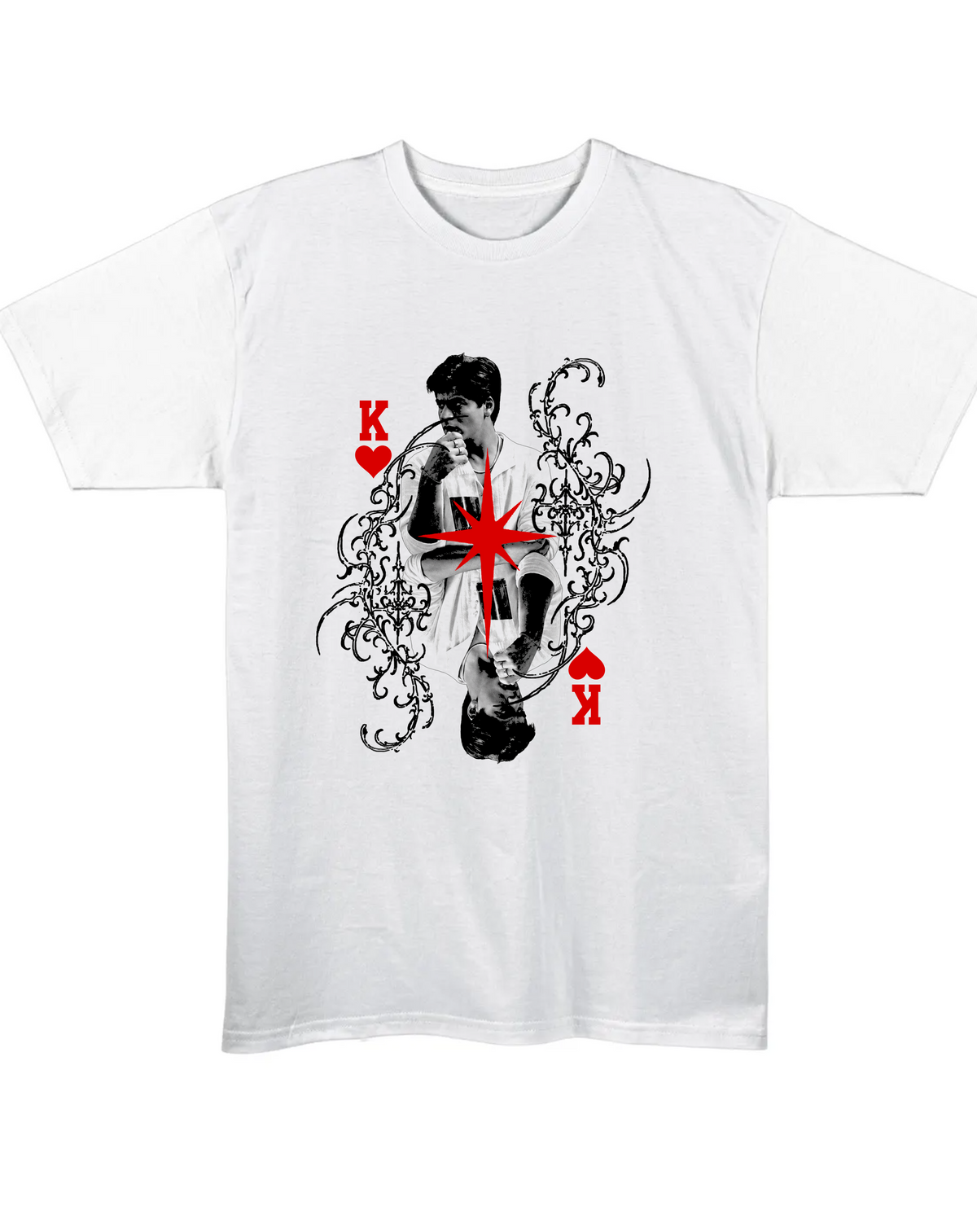 King of Hearts Tee - White Regular Front