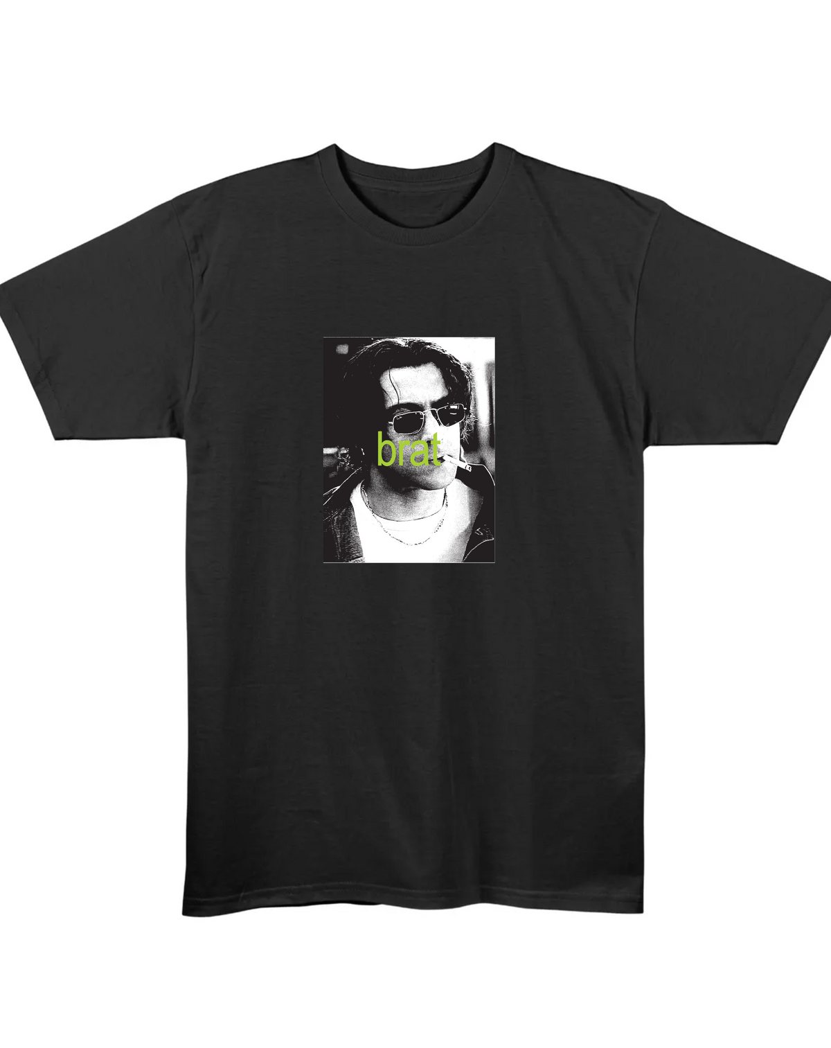 Brat Black Regular Tee - Black Regular Fit T-shirt Front